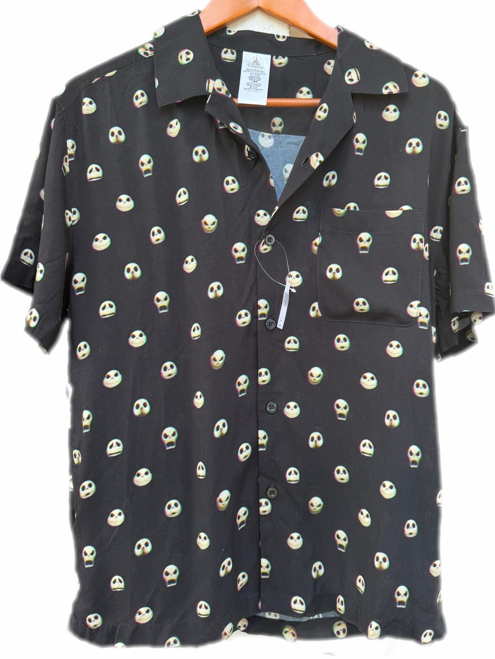 NEW Disney Shirt Adult Small Black Jack Skellington Nightmare Before Christmas